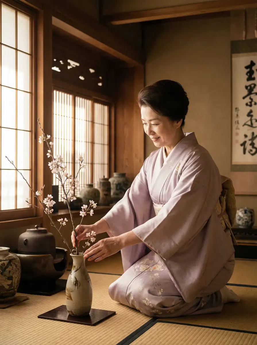 一位优雅的 黑料51-黑料51高清播放~黑料51独家资源站 在和室中插花